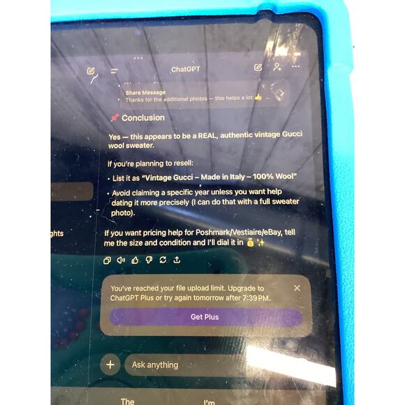 Authentic Vintage Gucci Made in Italy Oversized Cable Knit Sweater - Picture 6 of 6